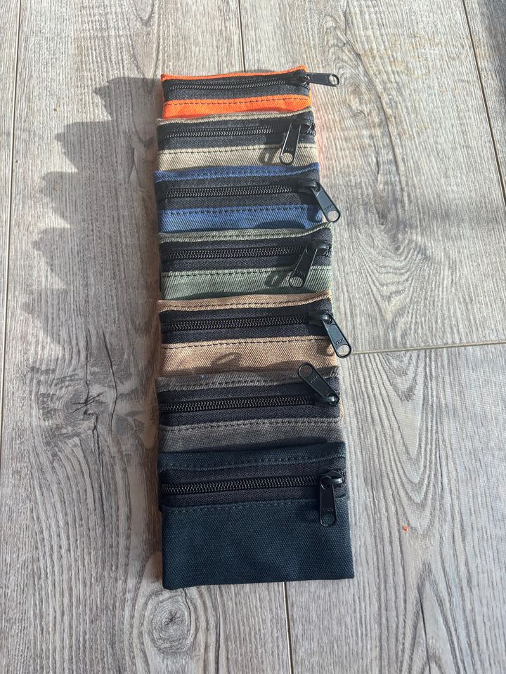 Mini Waxed Canvas Zip Pouch / Coin Pouch