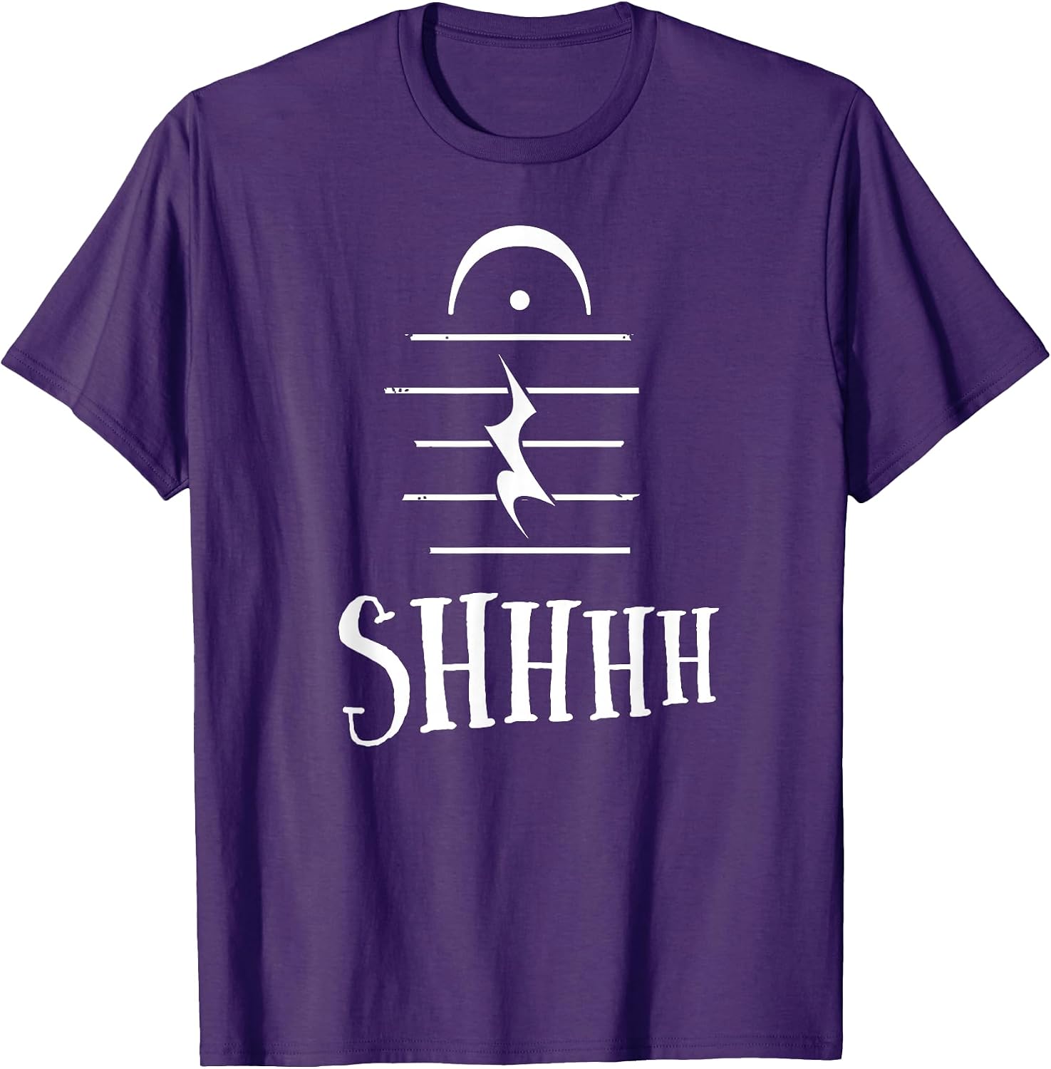 Shhh Music Note Rest Choir Orchestra Marching Band Gift T-Shirt