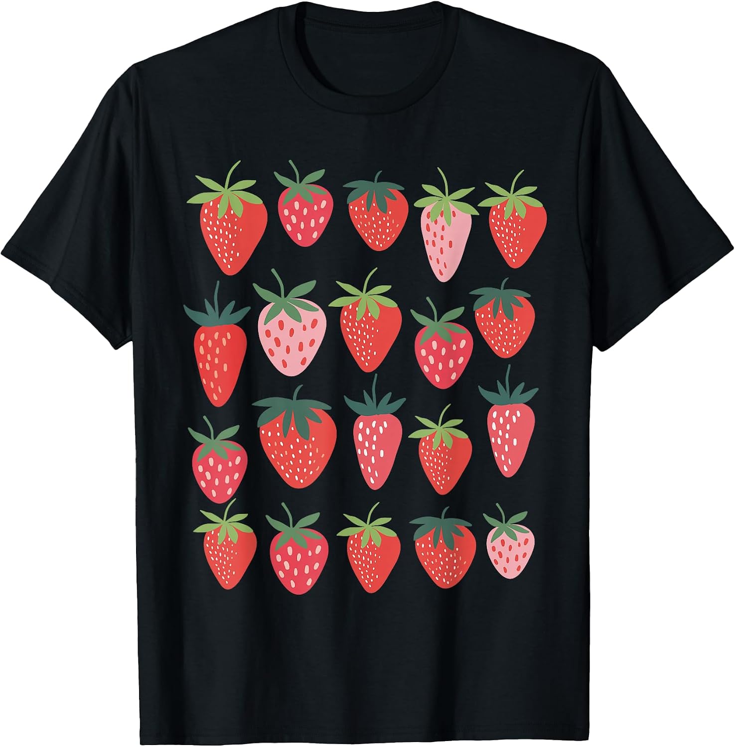 Cute Cottagecore Kawaii Strawberry Aesthetic Strawberries T-Shirt