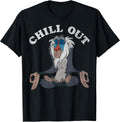 Lion King Rafiki Chill Out Meditation Graphic T-Shirt