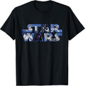 Logo Millennium Falcon and Death Star T-Shirt