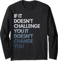 Fitness Motivation Shirt Inspirational Quote Fitness Long Sleeve T-Shirt