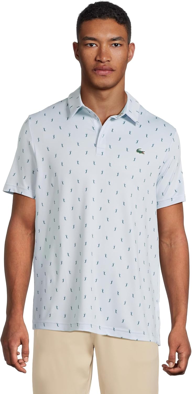 Mens Regular Fit Uv Protect Golf Polo Shirt