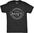 Mens Count Draculas Brewing Co T Shirt Funny Spooky Halloween Vampire Blood Tee for Guys