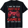 Funny Gamer Vintage Video Games for Boys Brother Son T-Shirt Small