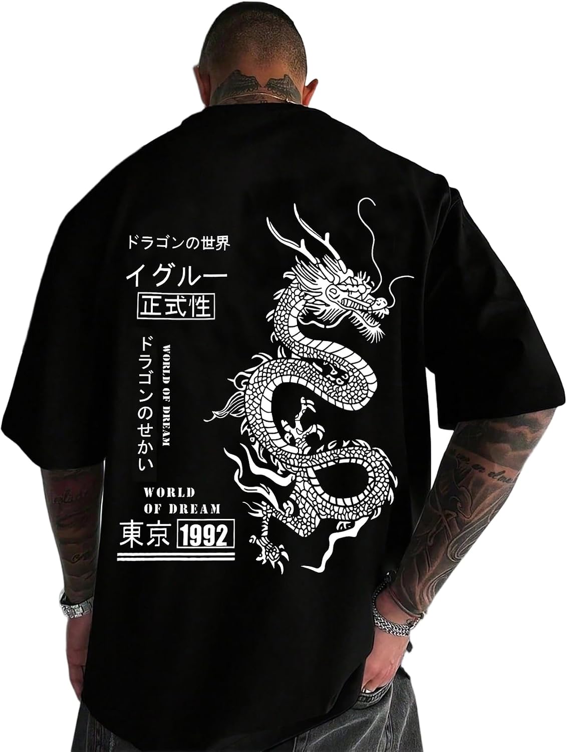 Mens Graphic Tees Vintage T-Shirts Oversized Letter Print Casual Crewneck Cotton Top Short Sleeve Rapper Streetwear