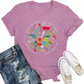 Womens Inspirational Shirts Grow Positive Thoughts T-Shirt Motivational Floral Wildflower Tee