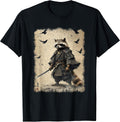 Samurai Raccoon, Japanese Warrior Art | Anime & Samurai T-Shirt