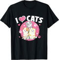 I Love Cats - Feline Animal Lover Pet Owner Veterinarian T-Shirt