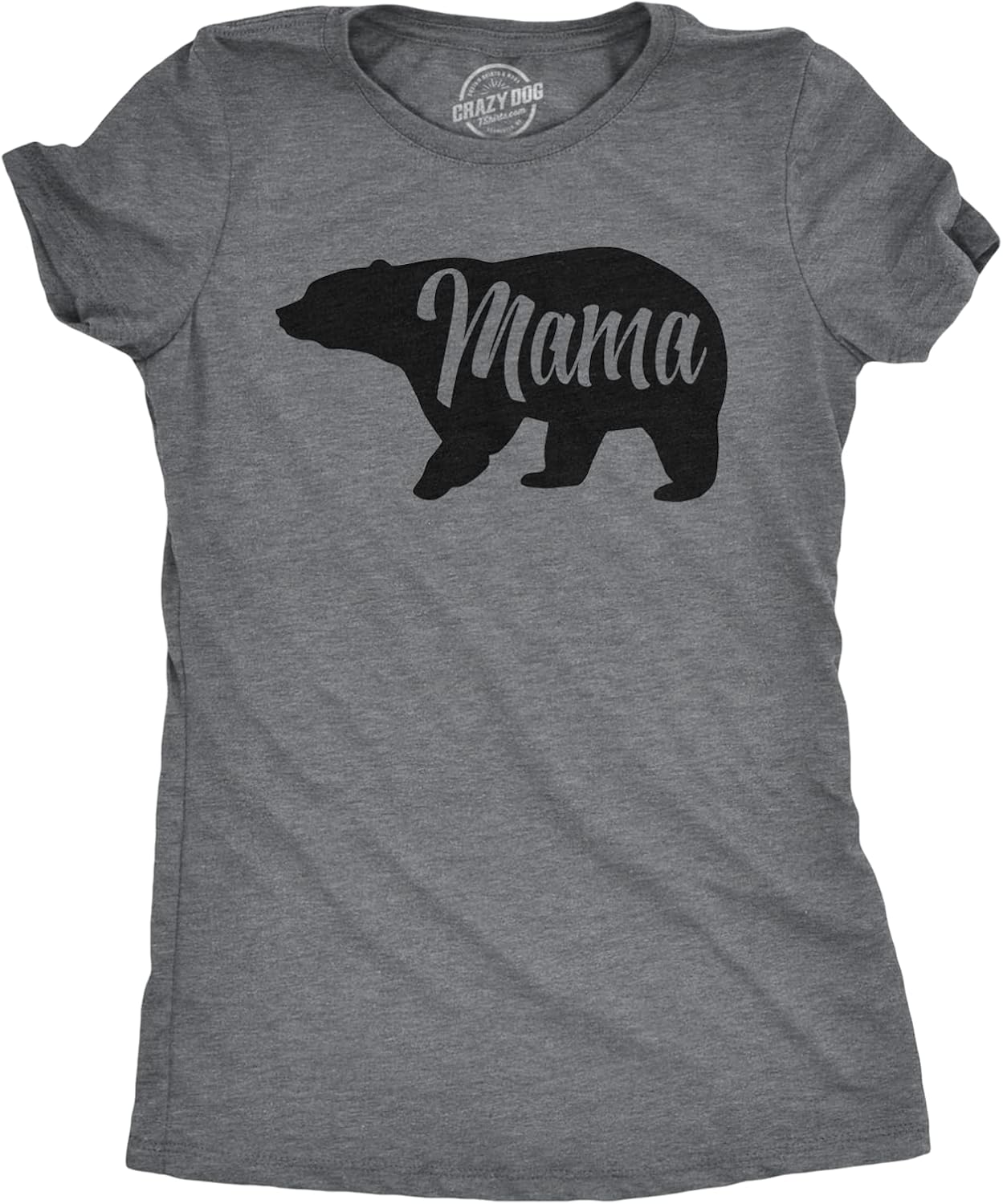 Womens Mama Bear T Shirt Cute Funny Best Mom of Boys Girls Cool Mother Tee