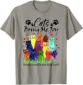 Cute Cat Lover Cats Bring Me Joy Humans Make My Head Hurt T-Shirt
