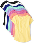 Girls Short Sleeve High Low Tee