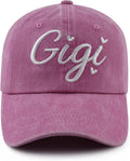 Nana Gigi Mimi Hat for Women, Funny Adjustable Cotton Embroidered Grandma Baseball Cap