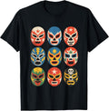 Lucha Libre Wrestling Masks Funny Mexican Wrestler Fan T-Shirt