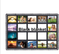 GEKIXUTP 1 Pack Sublimation Blanket Blanks 40"X60" Throw Blankets for Heat Press, Baby Printed Blanket, DIY Custom Personalised Sublimation Photo with 20 Panel
