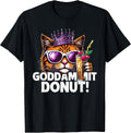 Donut Princess Cat Meme Tee – Kawaii Funny Cartoon Style T-Shirt