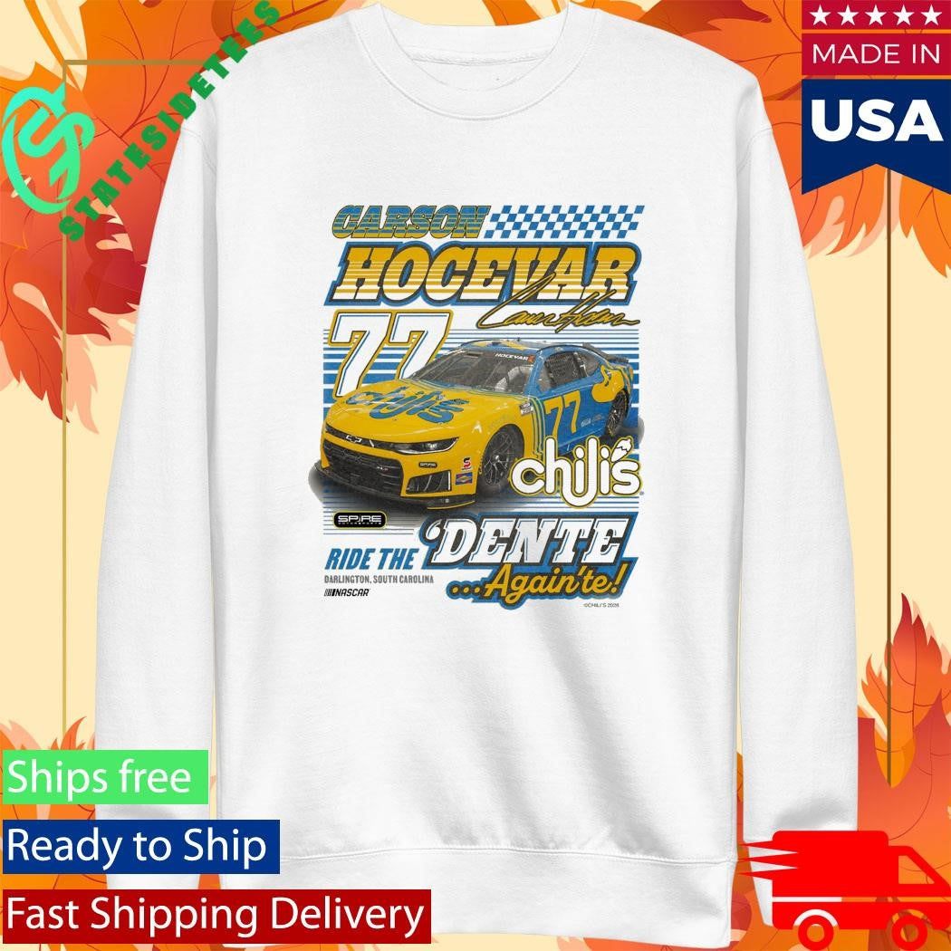 77 Carson Hocevar Chilis Throwback T-Shirt