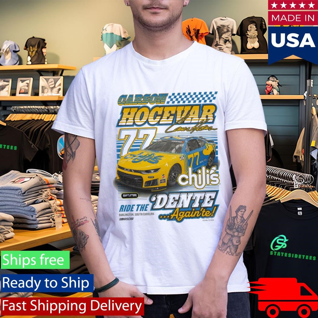 77 Carson Hocevar Chilis Throwback T-Shirt