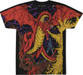 Unisex Adult Dragon Vintage All Over Print Short Sleeve T-Shirt