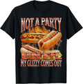Not A Party Until Glizzy Funny Wiener Hot Dog Meme Bootleg T-Shirt for Men Women
