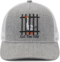Unisex Trucker Adjustable Mesh Baseball Cap Dad Hat for Men Women Breathable Mesh Side with Stainless Steel Cap Buckle