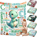 Personalized Dinosaurs Custom Blanket with Name - Soft Flannel Throw Blanket for Boys & Girls Toddlers to Newborns - Nursery Stroller Crib Decor Baby Gift