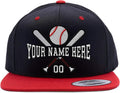 Custom Embroidered 6089 Snapback hat. Baseball Player or Team Name here