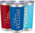 Personalized 20oz Tumbler with Engraved Name | Royal Blue Stainless Steel Travel Mug with Slider Lid | Vacuum Insulated Coffee Cup | Custom Gift for Women & Men, Birthday, Christmas