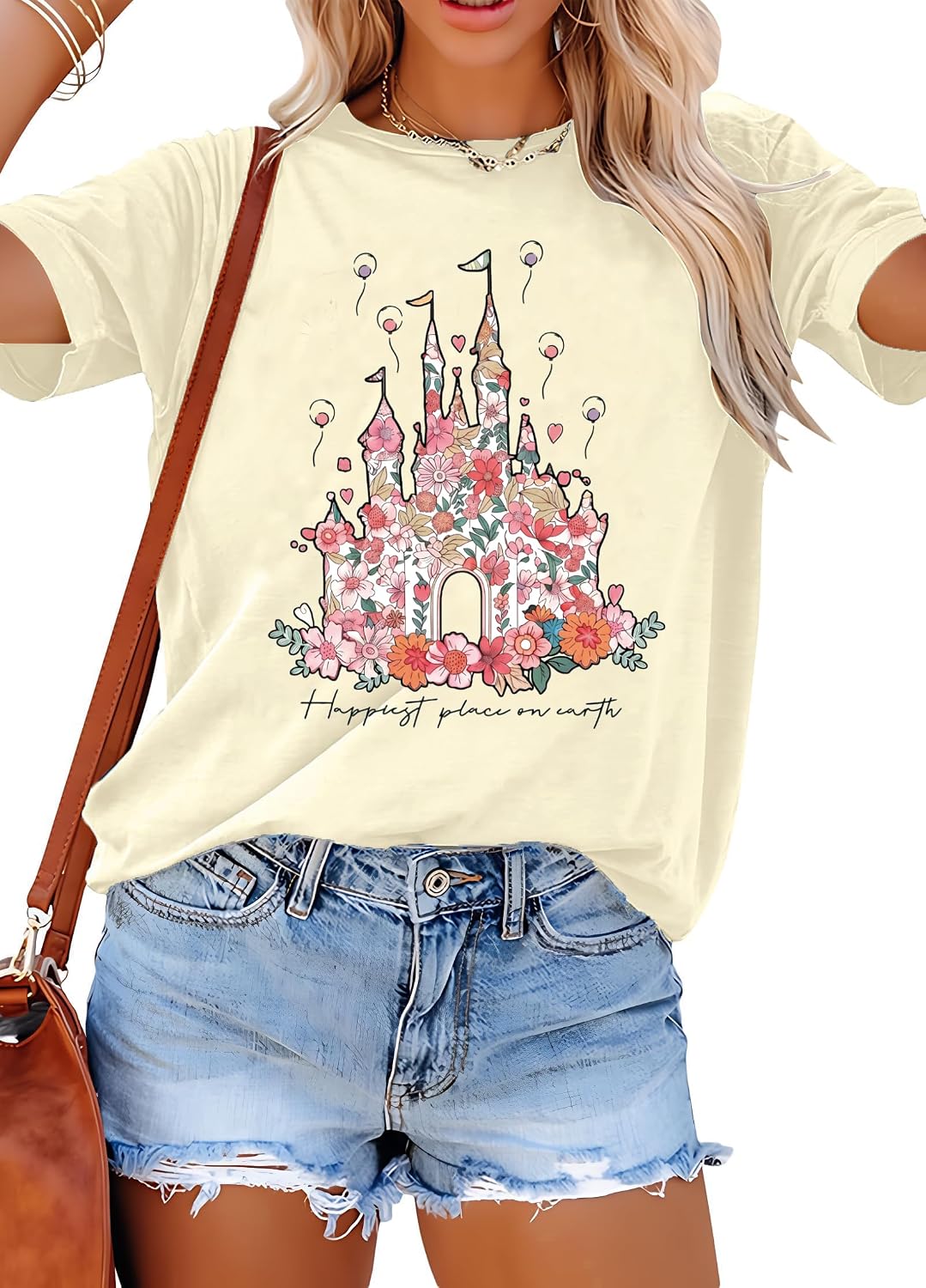 Women Magical Shirt for Women Funny Magic Kingdom Family Vacation Tshirt Casual Graphic Short Sleeve Tee Tops