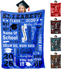 InterestPrint 2026 Graduation Decorations Gifts Blanket for Her Him You Did It Class of 2026 Custom Name Graduate Blanket Graduate Souvenir for Senior Students Throw Blanket on Graduation Season