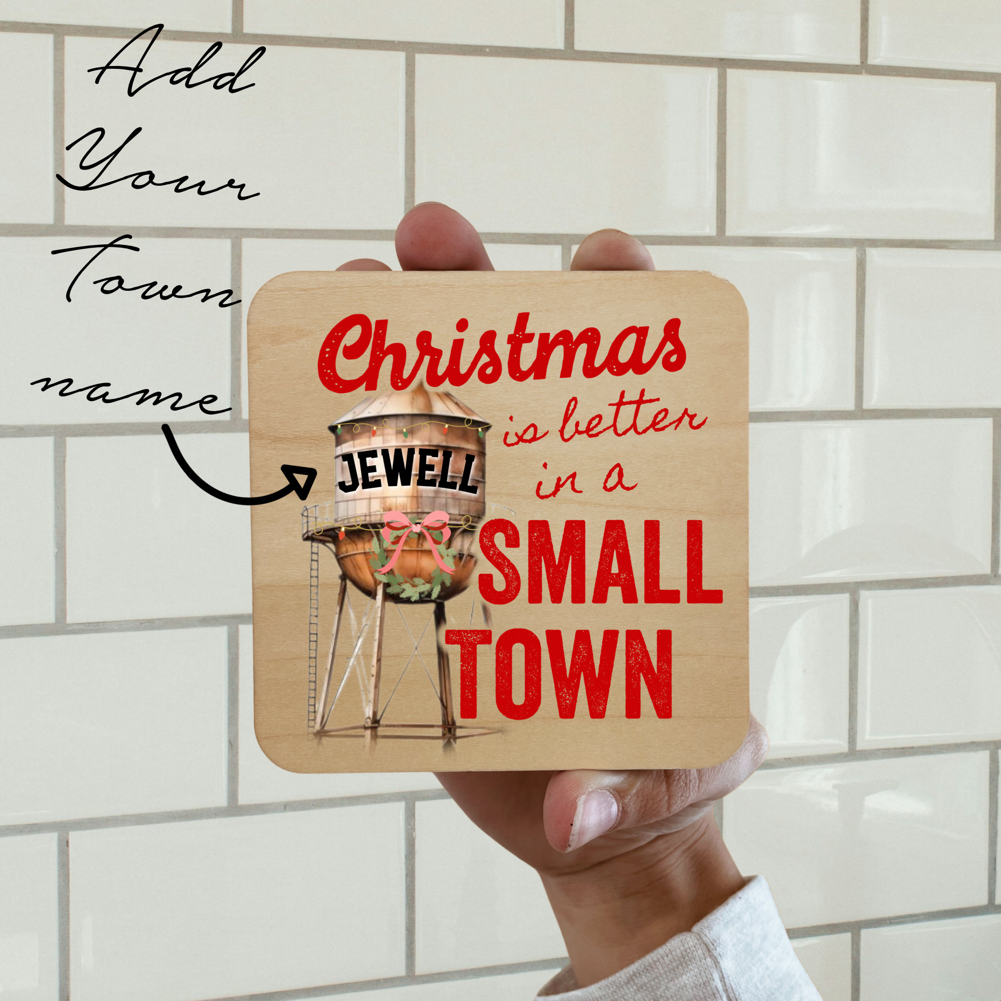 Your Destination Christmas Magnet/Drink Coaster