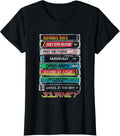 Iconic Tape Deck Hits Retro Vintage Chest Poster T-Shirt