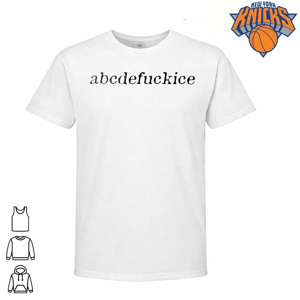 Abcdefuckice Typography Alphabet Graphic Shirt