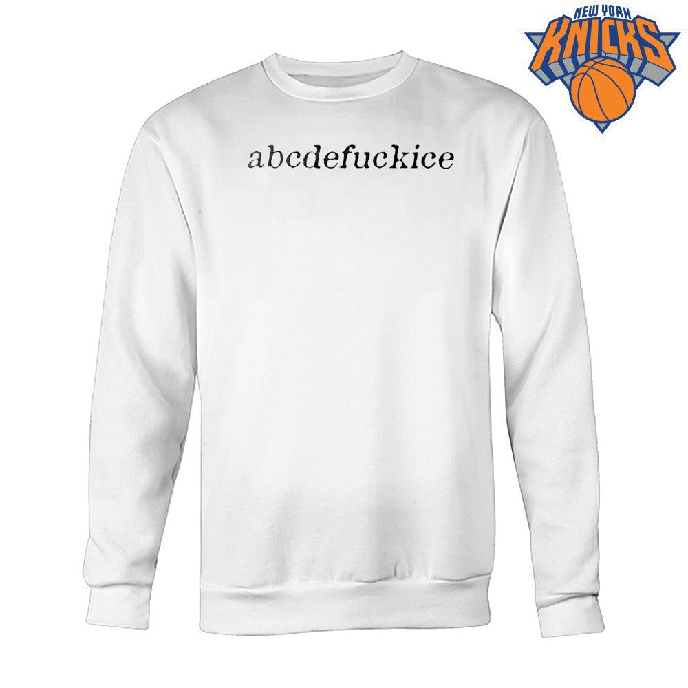 Abcdefuckice Typography Alphabet Graphic Shirt
