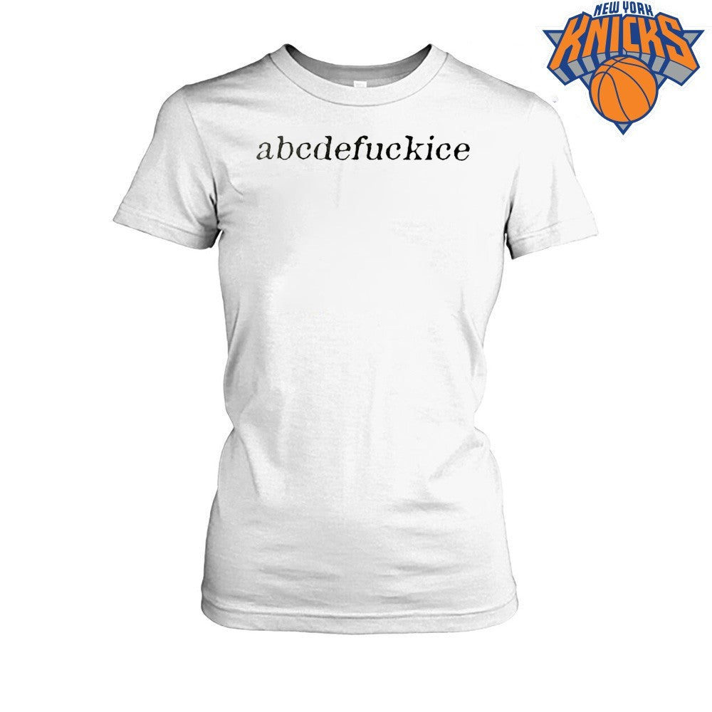 Abcdefuckice Typography Alphabet Graphic Shirt