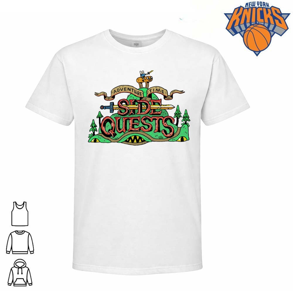 Adventure Time Side Quests Sword Cartoon Shirt