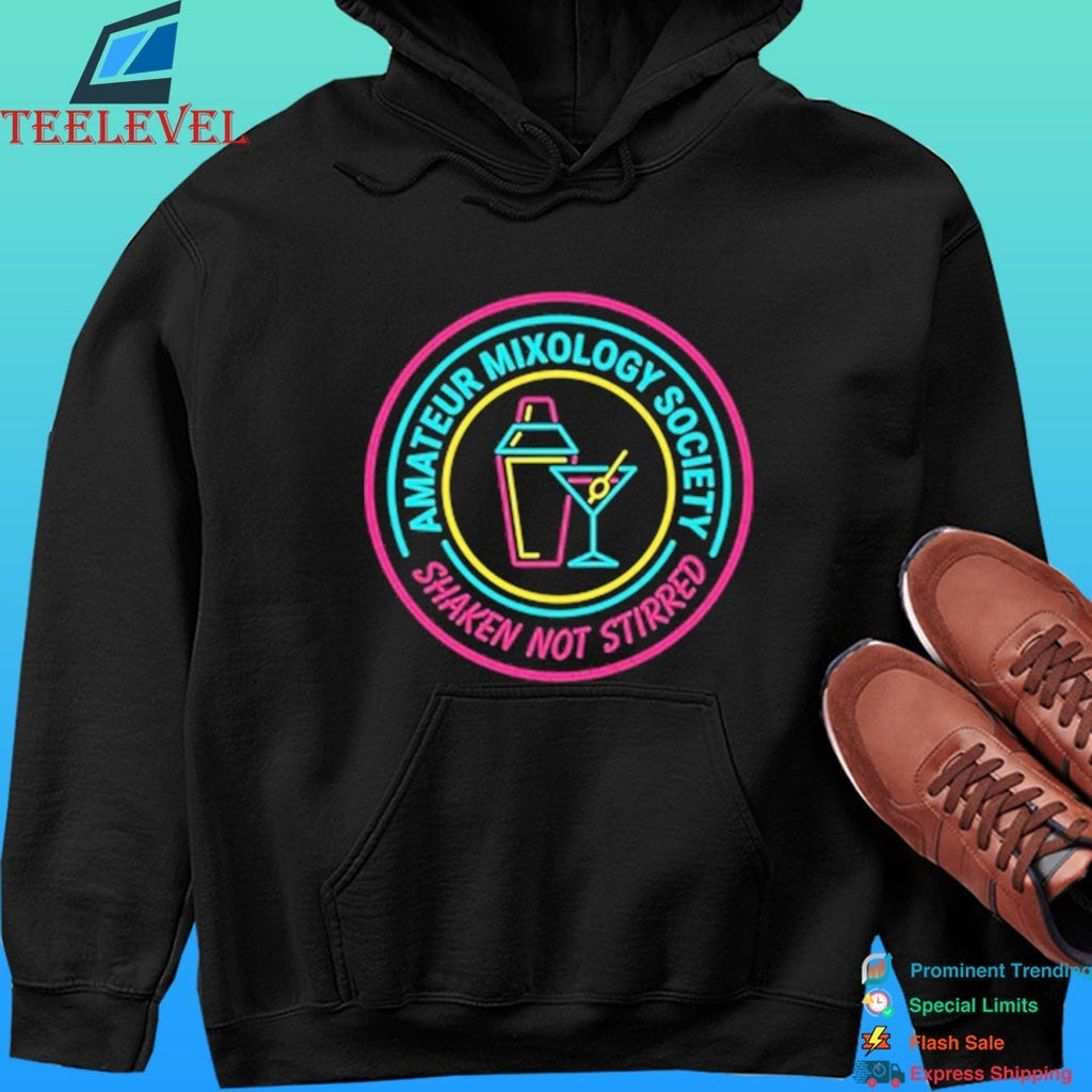 Amateur Mixology Society Shaken Not Stirred Logo Shirt