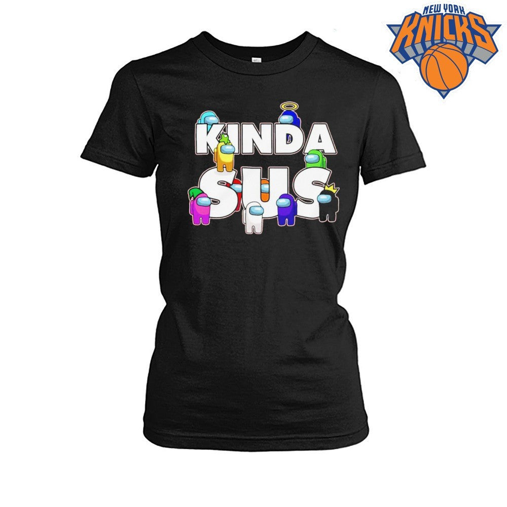 Among Us Kinda Sus Red Yellow Blue Crewmate Character Shirt