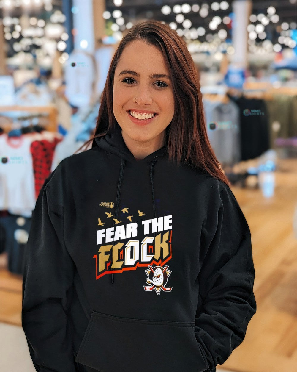 Anaheim Ducks 2026 Stanley Cup Playoffs fear the flock shirt