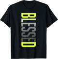 Neon Yellow Black Cool Grey Graphic Match T-Shirt