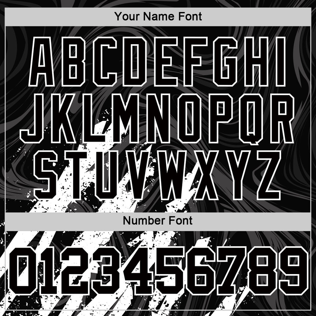 Custom Black White Splash Round Neck Sublimation Basketball Suit Jersey