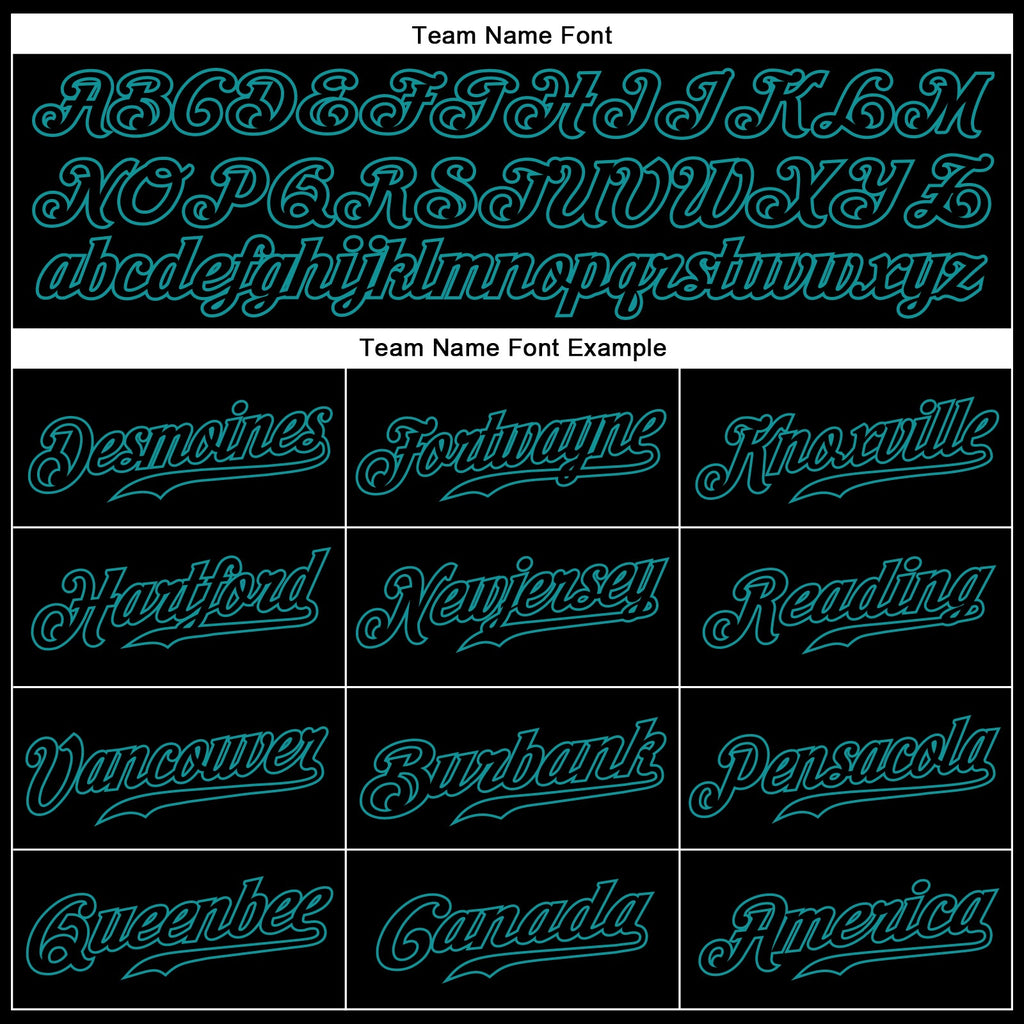 Custom Black Black-Teal Authentic Sleeveless Baseball Jersey