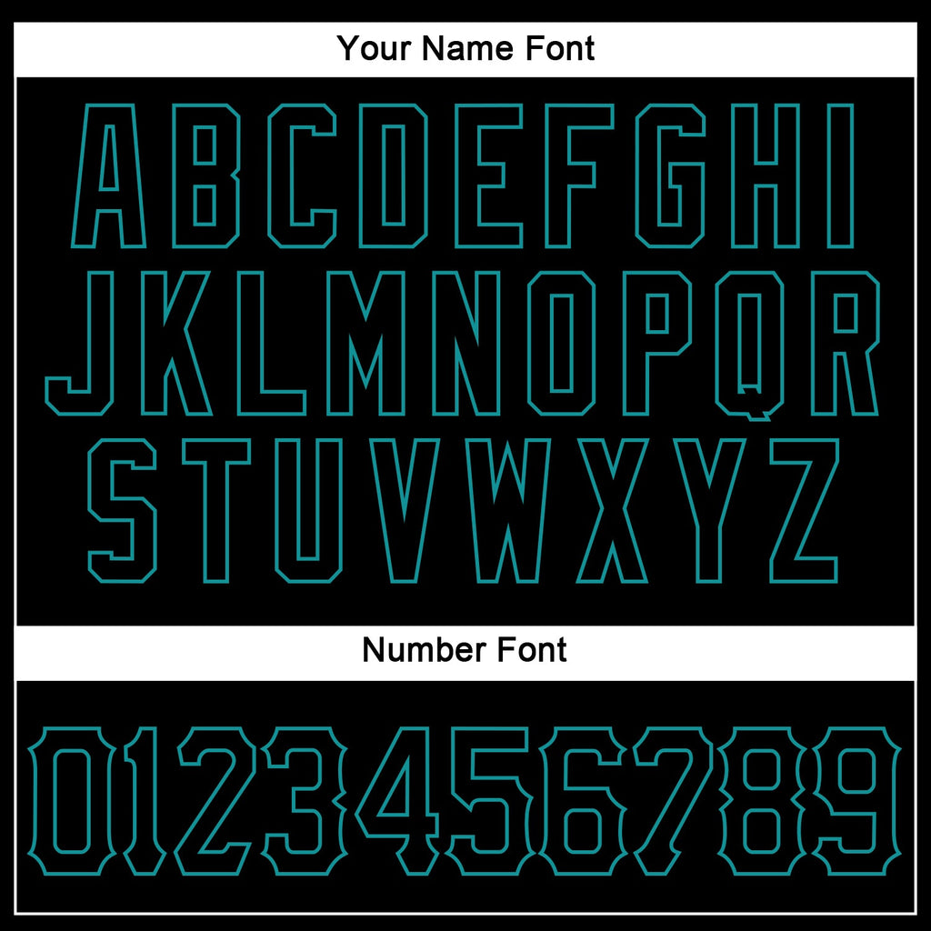 Custom Black Black-Teal Authentic Sleeveless Baseball Jersey