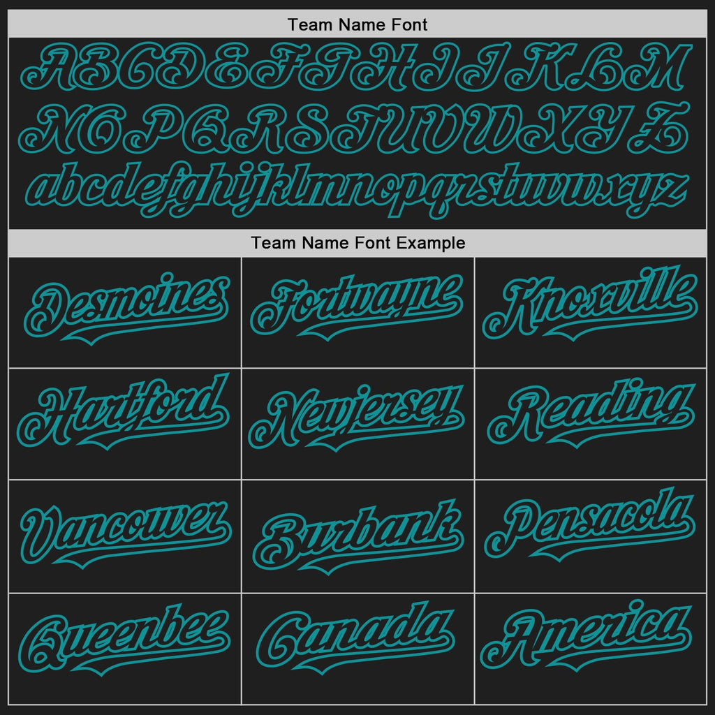 Custom Black Hot Pink-Teal Authentic Baseball Jersey