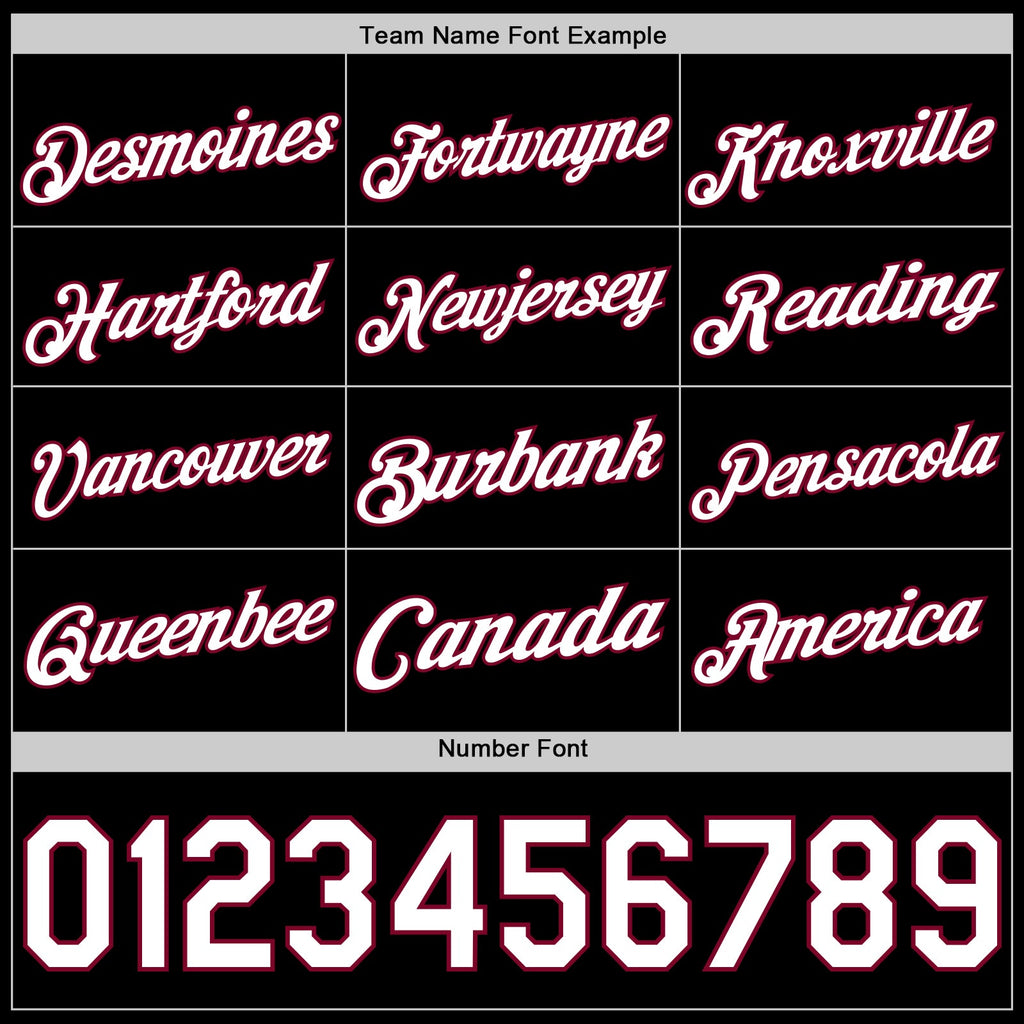 Custom Black White-Maroon Authentic Basketball Jersey