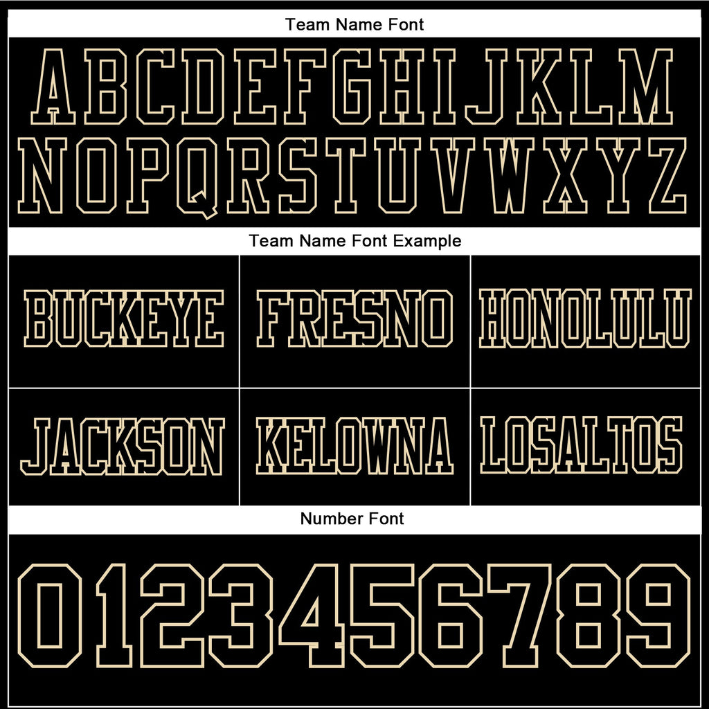 Custom Black Cream Authentic Football Jersey