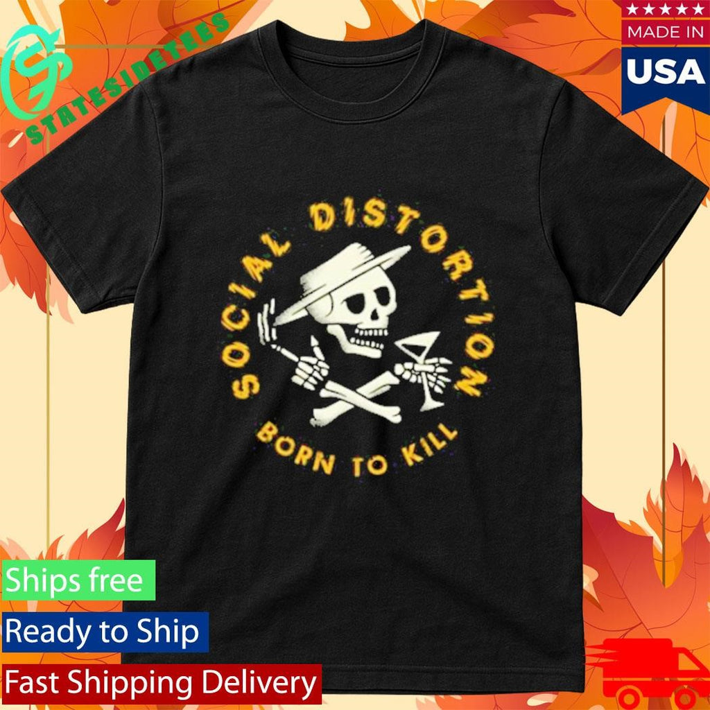 Born To Kill Crossed Skelly Emblem T-Shirt