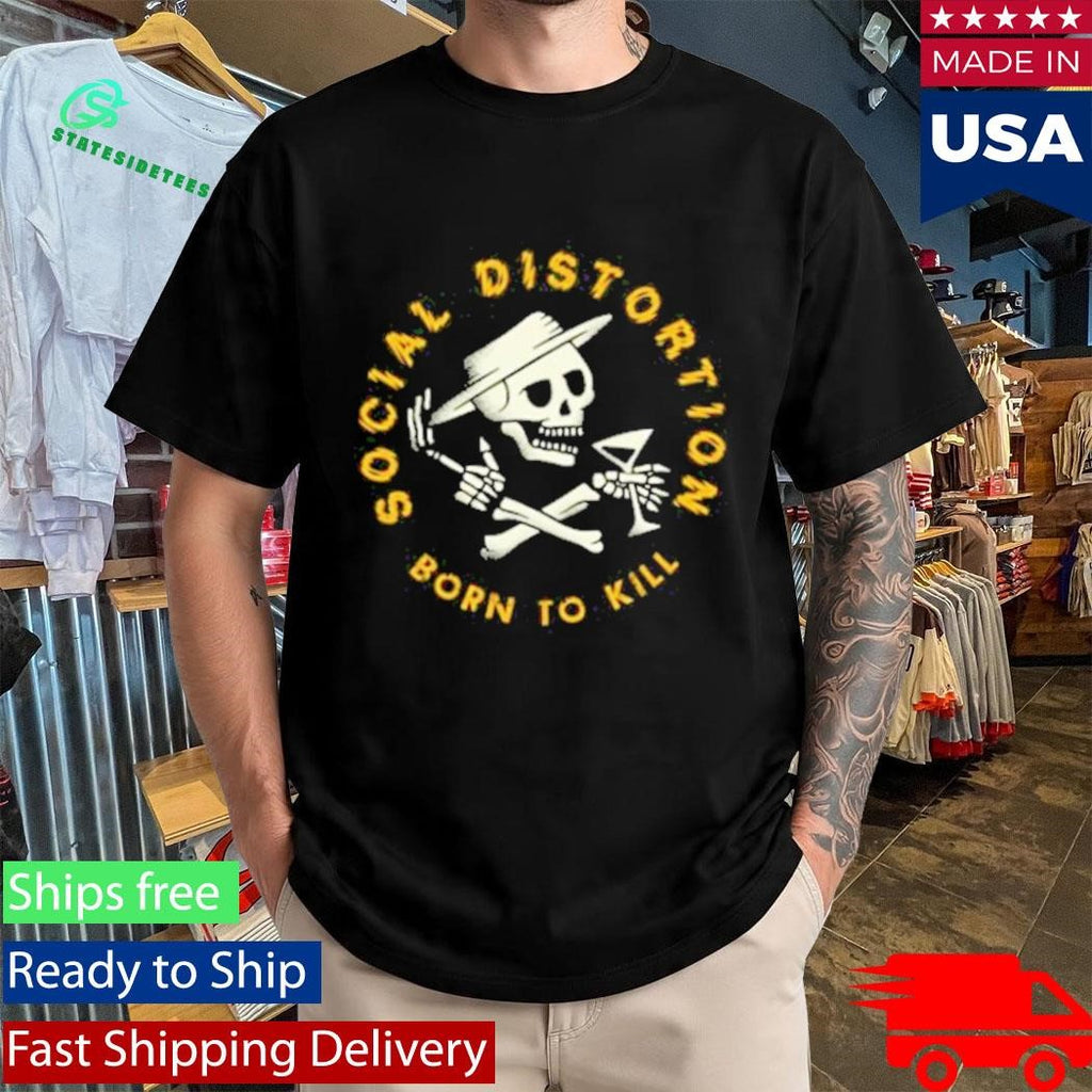 Born To Kill Crossed Skelly Emblem T-Shirt