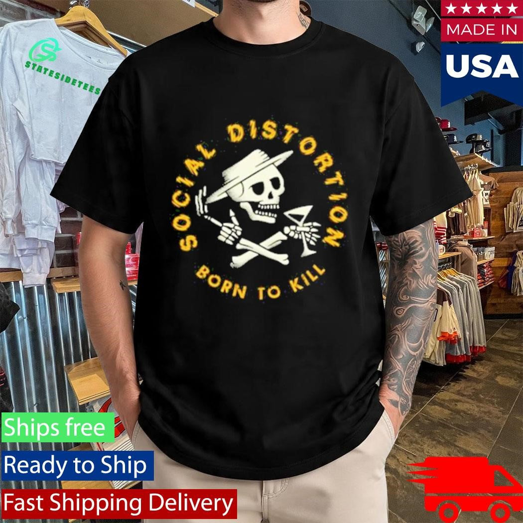 Born To Kill Crossed Skelly Emblem T-Shirt