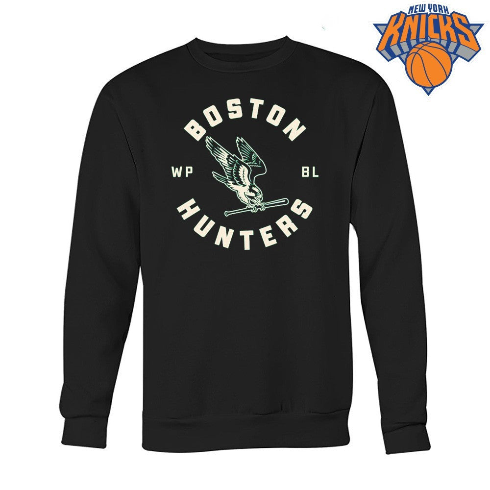 Boston Hunters Flying Hawk Baseball Bat Vintage Shirt